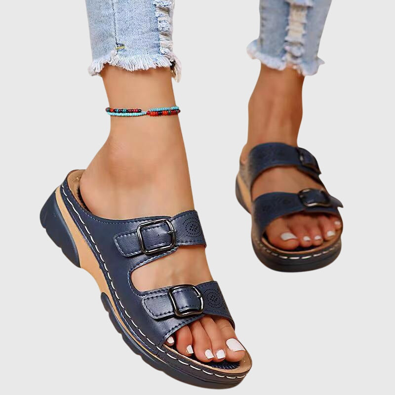DIORA | ORTHOPEDIC LEATHER SANDALS