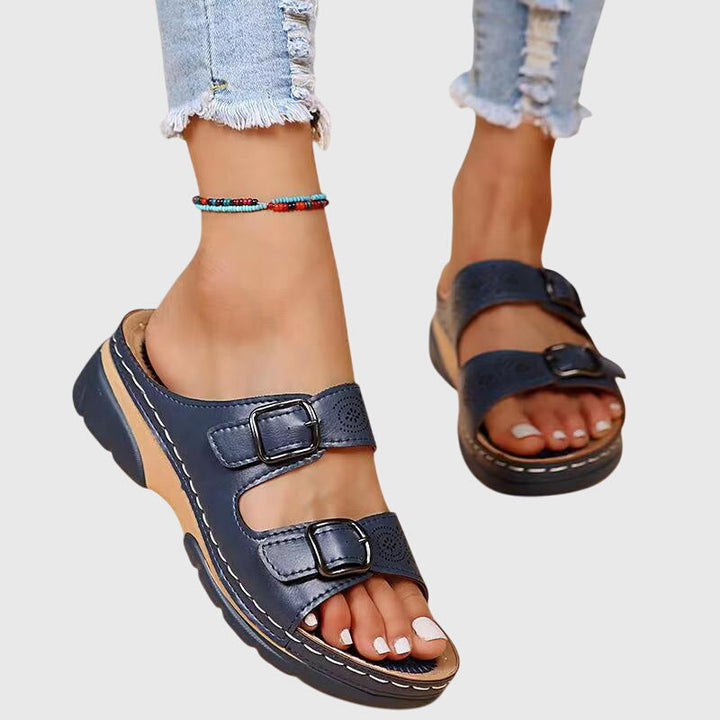 DIORA | ORTHOPEDIC LEATHER SANDALS