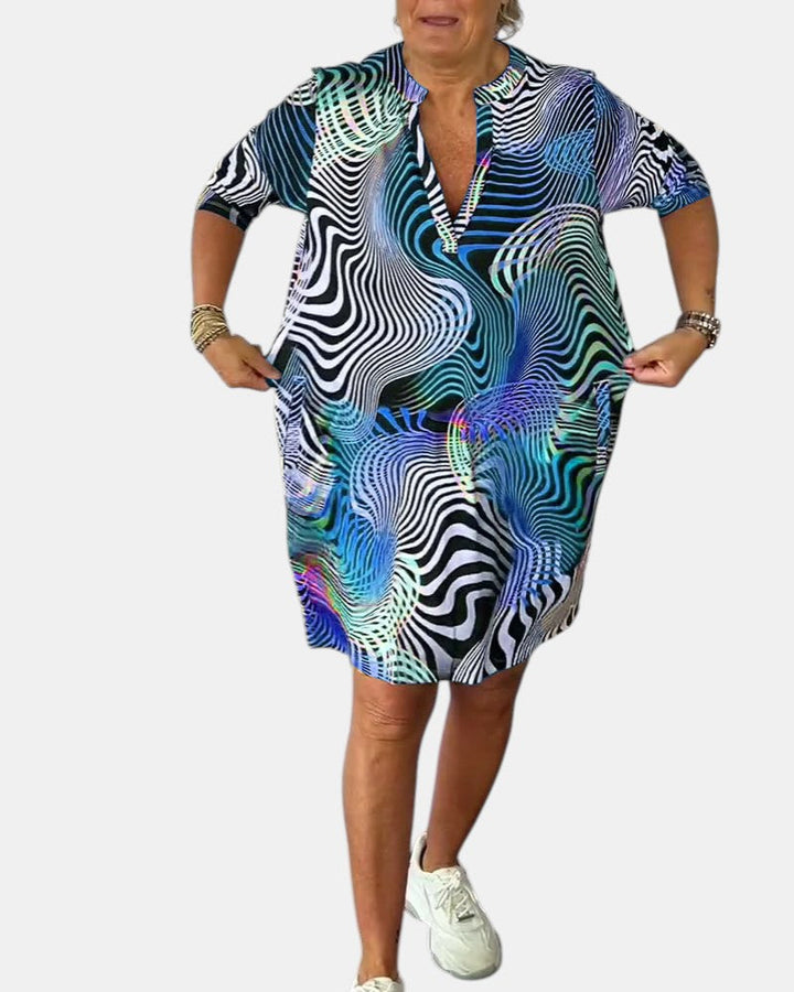 Jessica | Colorful V-neck Dress