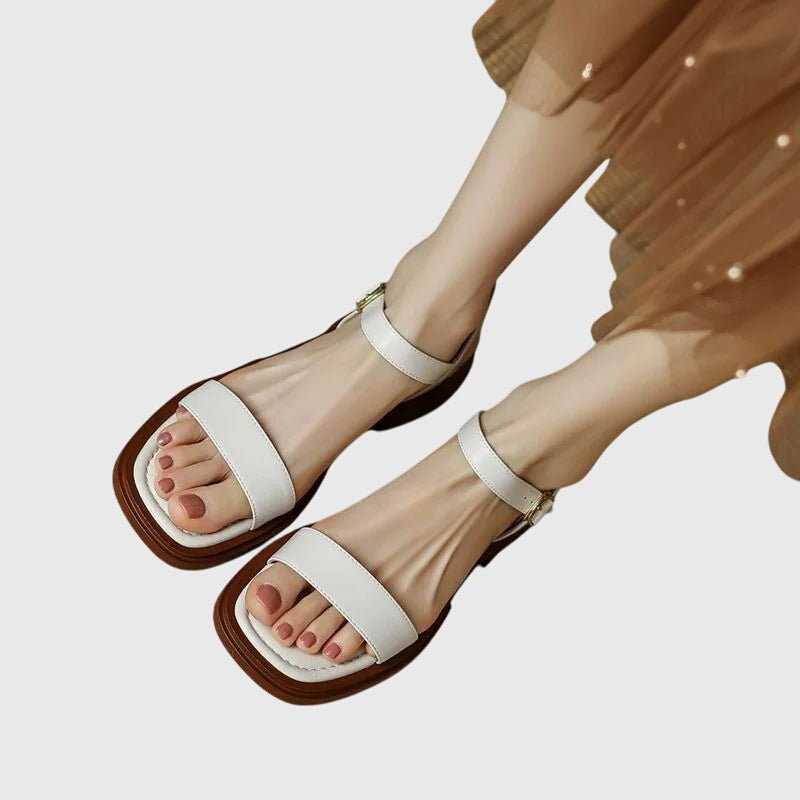 CELESTIA | ORTHOPEDIC LEATHER SANDALS